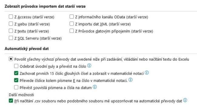 Automatické fomrátování - Excel