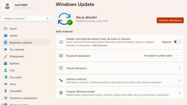 Aktualizace Windows