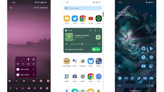 Nova Launcher a jeho obrazovky