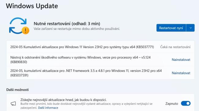 Služba Windows Update ve Windows 11