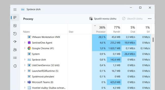 Správce úloh ve Windows 11
